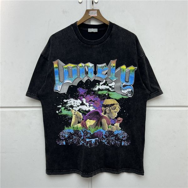 

2022ss heavy fabric t shirt men women 1 t-shirt oversized tees, White;black
