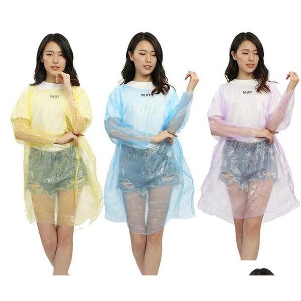 

fashion disposable pe raincoats poncho rainwear travel rain coat rain we qylgzt tore2010