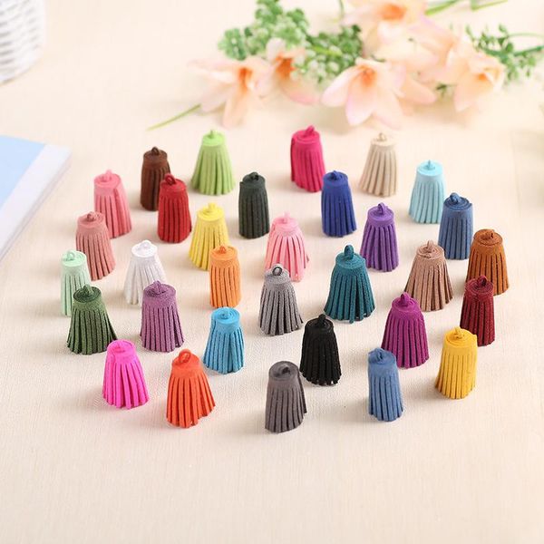 

10pcs 3cm mini tassels vintage leather suede tassel phone tassels for diy craft jewelry findings pendant earrings accessories h wmtvdt
