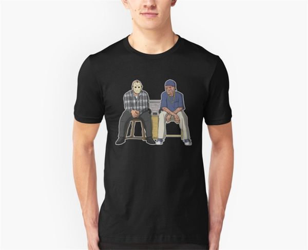 

jason voorhees and freddy krueger classic black t shirt gift for menwomen printed tee shirt sport hooded sweatshirt hoodie