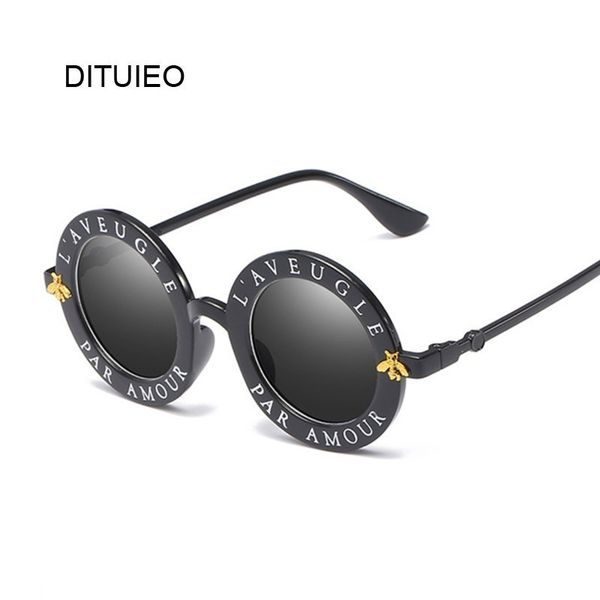 

round women new sunglasses retro vintage small brand shades black metal color sun glasses for female fashion designer lunette5