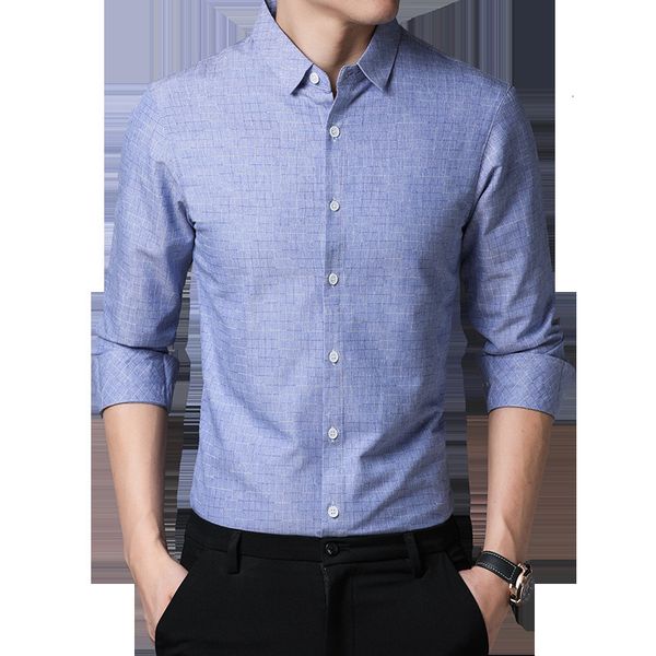 

dad long sleeve men's spring thin middle aged leisure no iron shirt, White;black