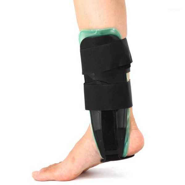 

ankle support air gel stirrup brace adjustable splint stabilizer sport compression strap foot protective fitness gear1, Blue;black