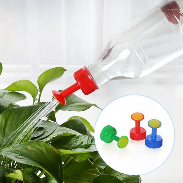 

2 pieces diy portable watering nozzle kit indoor bonsai beverage bottle cover shower houseplant gardening plant watering device1