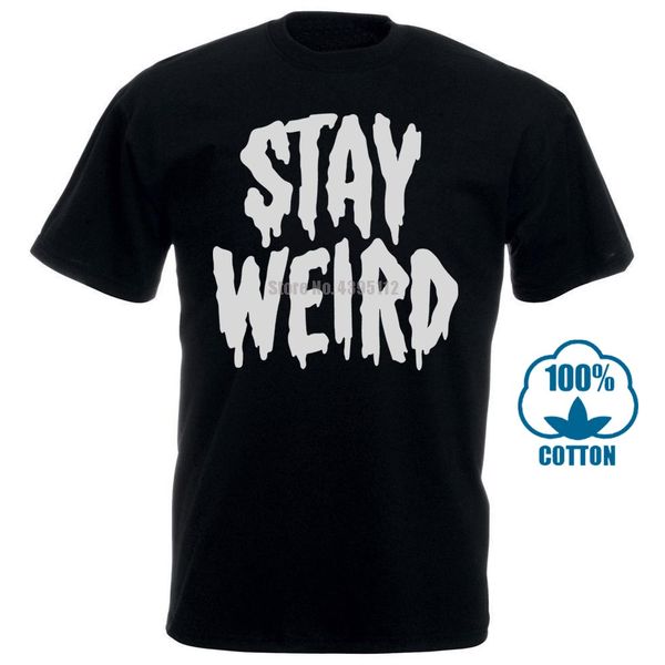 

o neck oversize style tee shirts styles " stay weird " creepy cute pastel goth graphic t shirt sport hooded sweatshirt hoodie
