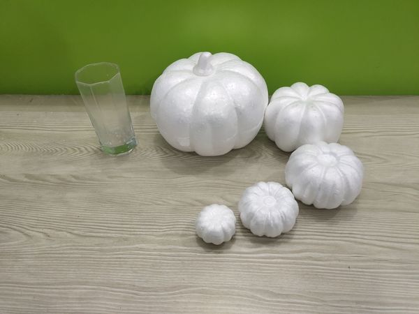 

jvghw foam white blank accessories diy kindergarten children's painted handmade halloween diy handmade pumpkin simulation pumpkin pumpk