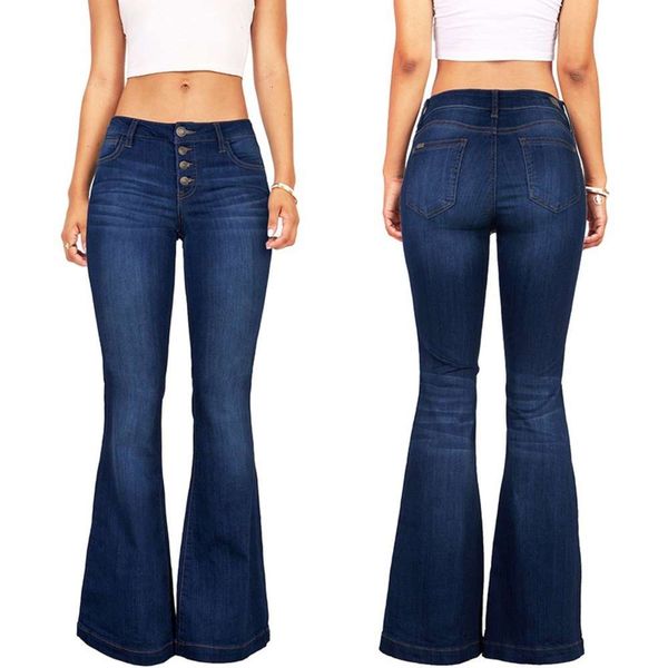 

stitching skinny flared pants af7680 jeans for women, Blue