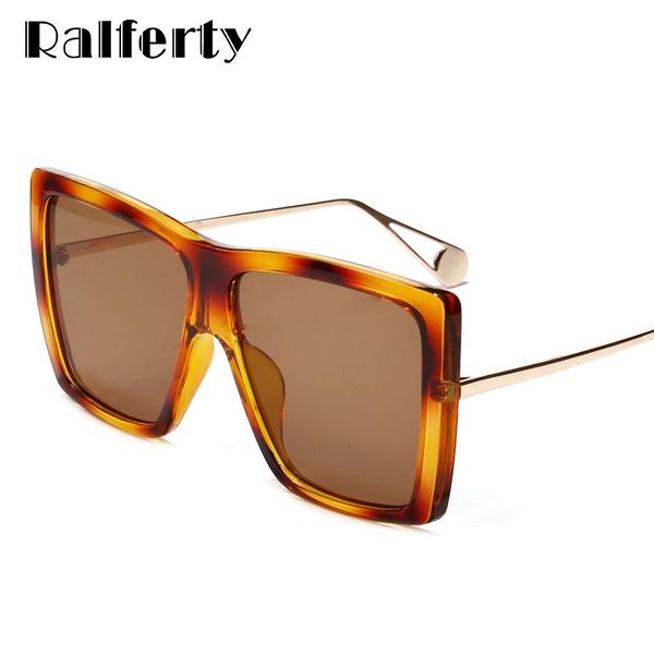 

ralferty fashion square women men female oversized glasses sunglasses eyewear trend unique shades 2020 new lxalg