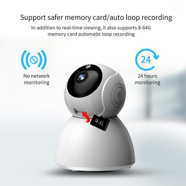 

wireless baby monitor two-way audio home security camera indoor mini audio baby monitor cctv camera ip motion detection alarm1