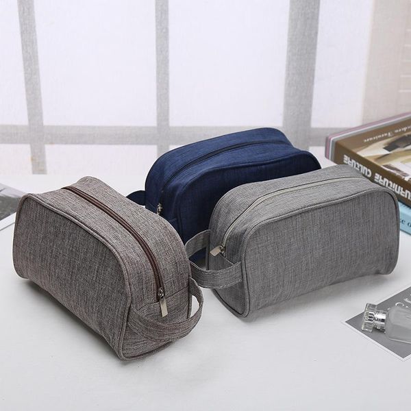 

cosmetic bags & cases women men travel multifunction zipper solid makeup toiletry bag organizer case make-up pouch