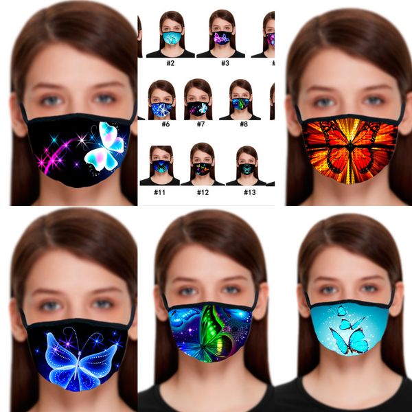 

design butterfly face dustproof cloth washable mask reusable in stock anti dust face mask mouth cover protective mouth moutletq6f0