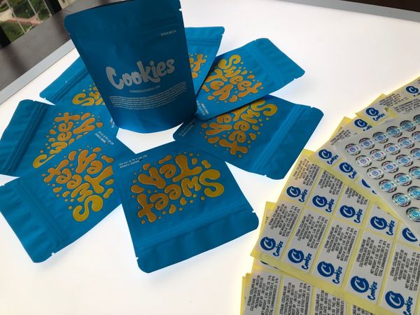 

цветок сладкие местные упаковки пустые майларовый печенье сумка синий чай edibles bbyde bdetoys