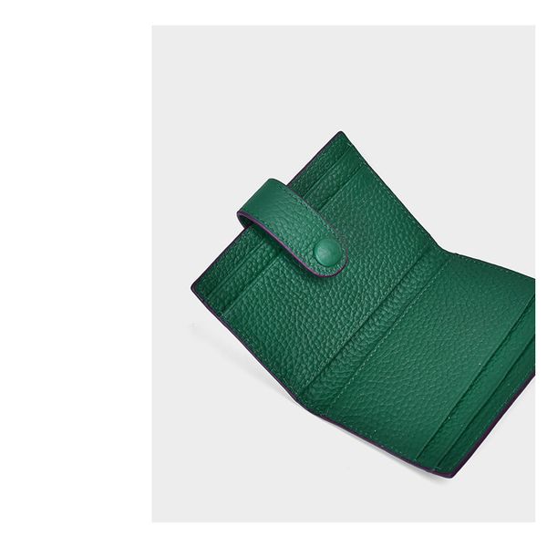 

mini one ultra-thin bag leather folding short women's multi-function small zero wallet multi card fashion
