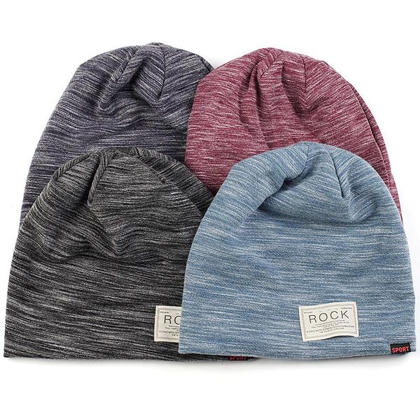 

beanies winter autumn beanie hat stripe skull caps with velvet for adults woman man patch decoration thick warm