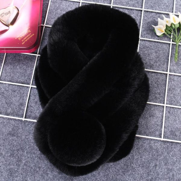 

scarves fashion 2021 women scarf winter warm thicken fur imitation grass, Blue;gray