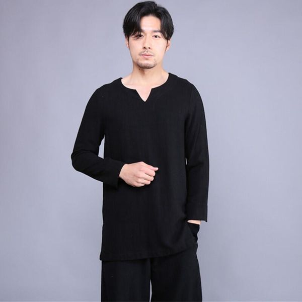 

new autumn men's cotton linen shirts,brand long sleeve casual blouse,plus size spring shirts black white red blouse -5xl 6xl, White;black