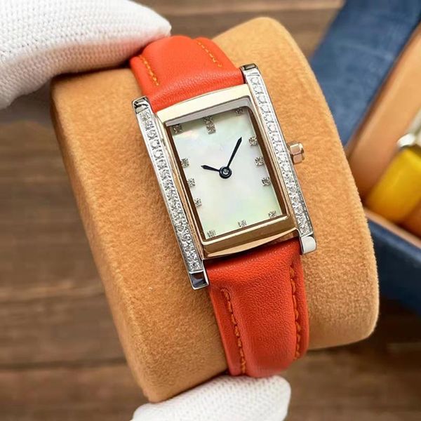 Avanadores de pulso Top da marca de luxo Fashion Quartz Assista Candy Color Ladies With With Japanese Movement Relogio feminino