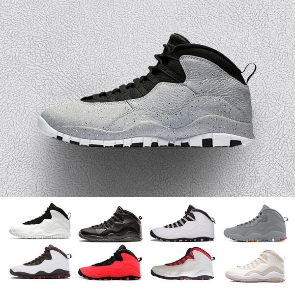 

10 westbrook class of 2006 10s cement men shoes i'm back white black cool steel grey chicago powder blue sneakers us 8-13