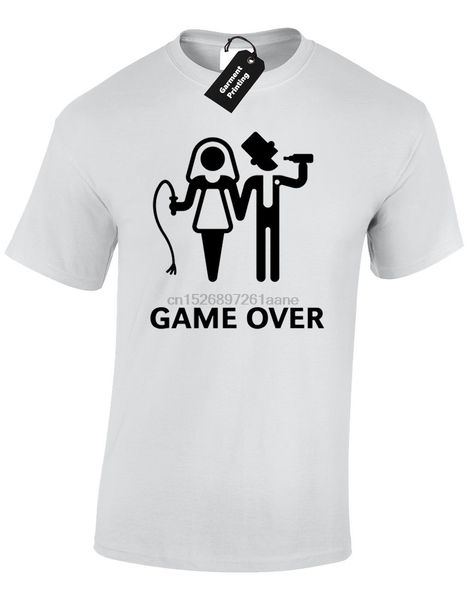 

game over mens t shirt funny wedding bride groom design gift present joke humour sport hooded sweatshirt hoodie