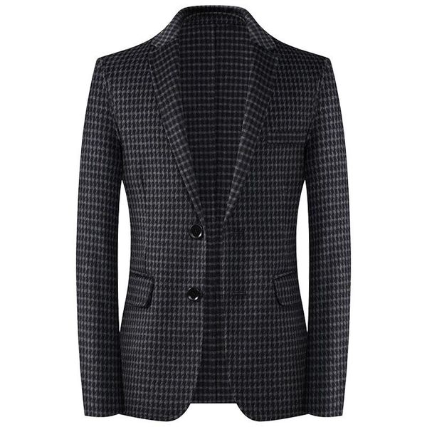 

new autumn winter handmade double faced suit men thickened wool cashmere single breasted casual blazers men suits coat size 3xl, White;black