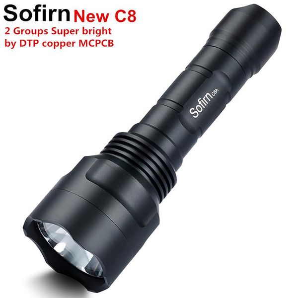 

sofirn c8a c8t c8f tactical high power светодиодный фонарик 18650 cree xpl2 xpl привет мощные лампы портативный фонарик hunt велосипед лагер