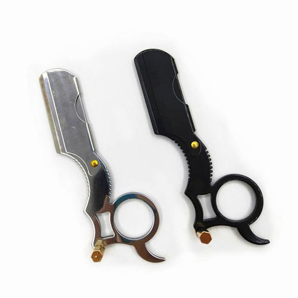 

barber razor haircut beard eyebrow shaving tool manual depilation hairdresser cutter holder oil head straight edge steel