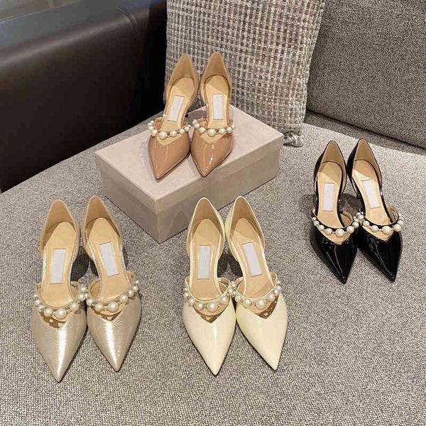

dress shoes hollow high heels women's stiletto pearl pointed wedding bv0h, Black