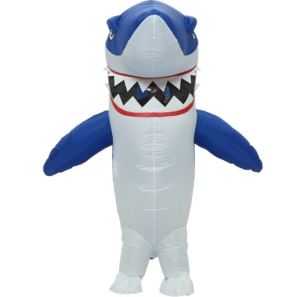 

mascot costumes mascot funny cartoon animal shark toys doll props clothing inflatable shark clothing women men halloween carnival part, Red;yellow