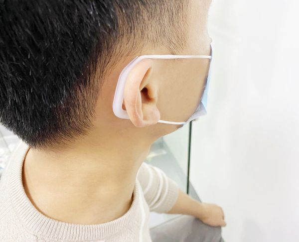 

2021 последней расширение zadjustable шт ear face 2 крюка маски ремешок крепление пряжки силикон earmuffs респираторы анти удушение нового