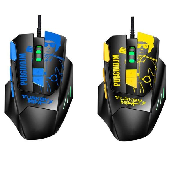 

wired programmable gaming mouse rgb led 6 gear dpi adjustable optical mouse