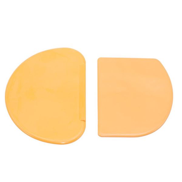 

1pcs pastry cutter kitchen accessories multifunction diy baing tool for cake orange orange d/fan shape dough scraper