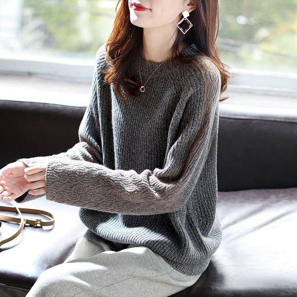

sweater pullovers women long sleeve casual warm basic turtleneck sweater female knit jumpers black, White;black
