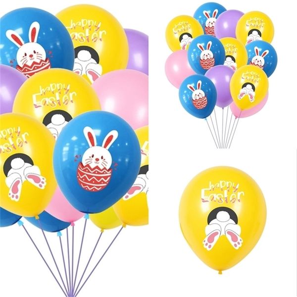 

easter letters rabbit print balloons latex air balloon kids toys cartoon bunny balloon easter party decoration eggs festival supplies g10703