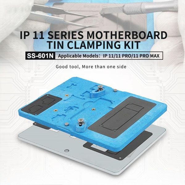 

sunshine ss-601n for 11/11 pro/11 pro max series middle motherboard/logicboard bga reballing tinning fixture set1