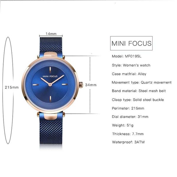 

minifocus women watches brand luxury wristwatch for women gold clock stylish quartz ladies watch relogio feminino new 2020, Silver