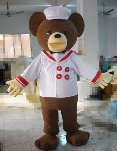 

mascot costumes new uniform brown bear mascot costume suits party game dress outfits clothing advertising carnival halloween christmas, Red;yellow