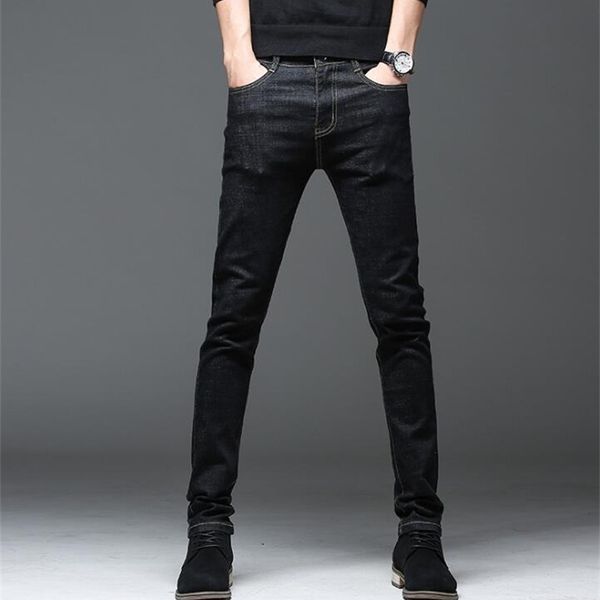 

choice casual stretch male jeans classic slim long pants for men 201223, Blue