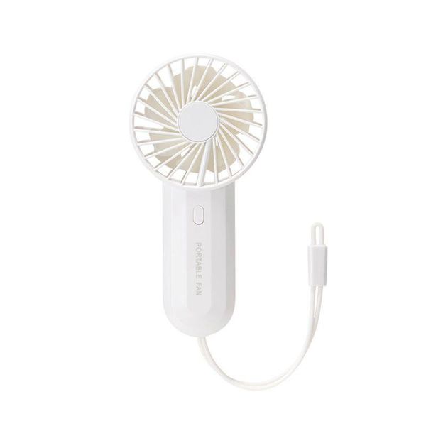 

dual battery 4000mah mini handheld fan usb charging portable lanyard air cooler m6cb