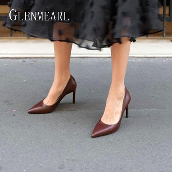 

women high heels shoes brand female pumps office ladies working shoes solid pointed toe dress shoes spring autumn plus size de t200525, Black