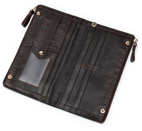 

men wallet business cowhide card holder card holder multi function men leather clutch bag trend retro coin purse 90