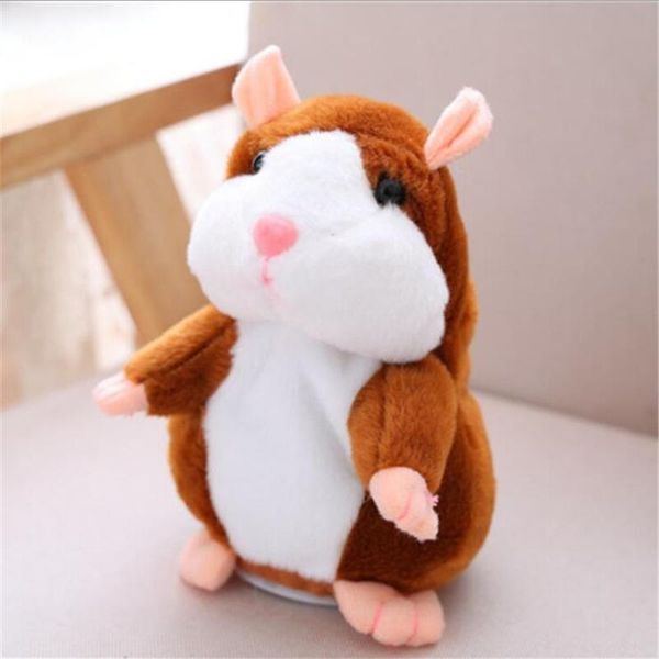 

dropshipping talking hamster falante mouse pet plush toy cute talking sound record educational stuffed doll children gifts 15cm wmtnrr