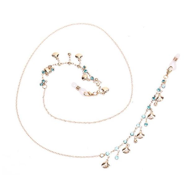 

rhinestone shell string eyeglasses chain reading glasses metal cords sunglasses spectacles holders rope rhinesto jlltzi