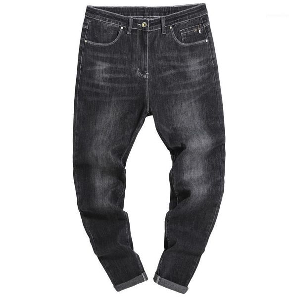 

men's jeans denim plus size trousers fashion pants men's loose stretch harem oversized big cotton dropship1, Blue