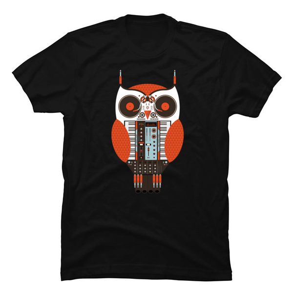 

vintage owl synthesizer techno synth electron dj funny tshirt casual short sleeve camiseta sport hooded sweatshirt hoodie men t shirt