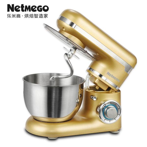 

household automatic multifunction electric dough mixer dough mixer egg beater 4l stainless steel mixing cup 6 speed adjustment