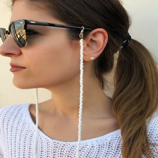 

reading 2020 new arrival ladies metal fashion sunglasses rope casual pearl beads chain women glasses