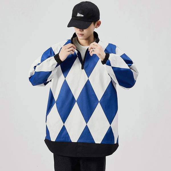 

2021 new janpan style bigger pocket white grey spring autumn jacket men's streetwear clothes plus asian oversize m-5xl dfra, Black;brown