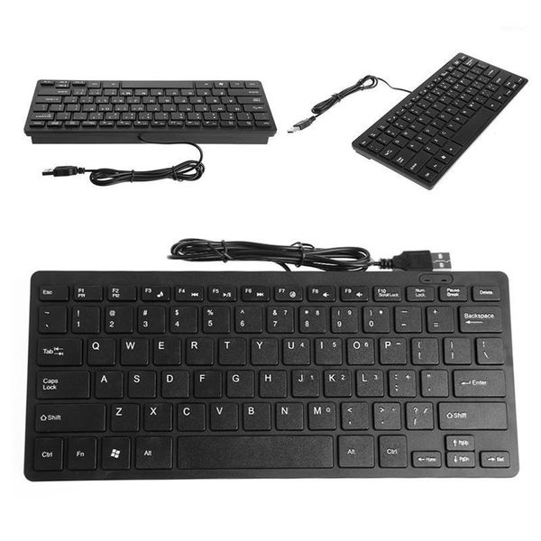 

mini slim multimedia usb wired external keyboard for notebook lappc computer1