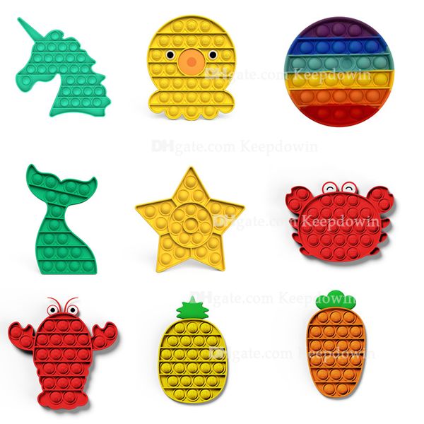 

Push Pop Pop Bubble Sensory Fidget Toy Autism Special Needs Stress Reliever It Squeeze Sensory Toy for Kids Family Friends
