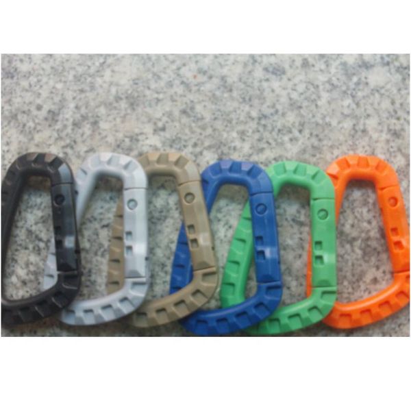 

1pcs link carabiner climb clasp clip hook backpack system d buckle military outdoor bag camping climbing accessories use jllody